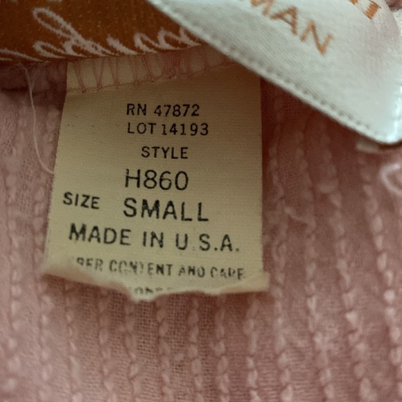 Rare vintage Stan Herman Signature II pink chenille robe with teddy bear - Picture 9 of 10